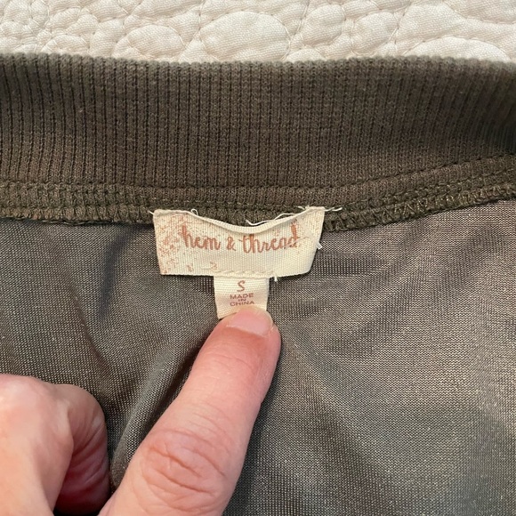 Velvet Longline Cardigan in Green - Picture 4 of 4